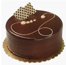 Enfes Çikolata Lezzeti 2-3 Kişilik Yuvarlak Yaş Pasta